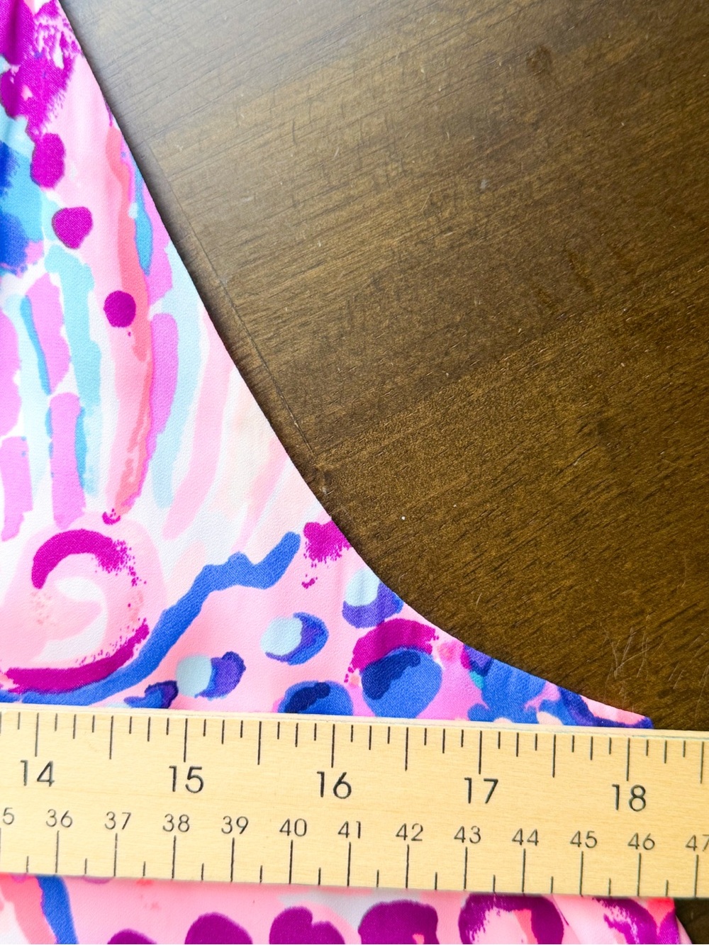 Lilly Pulitzer Pink Blue Abstract Print Sleeveless Top Striped V Neck S EUC - Picture 4 of 7